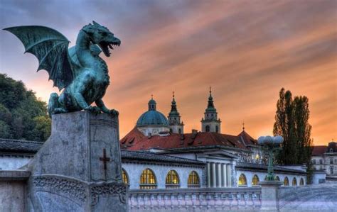 Bridge With Symbols of Ljubljana - Dragon Bridge (Zmajski Most ...