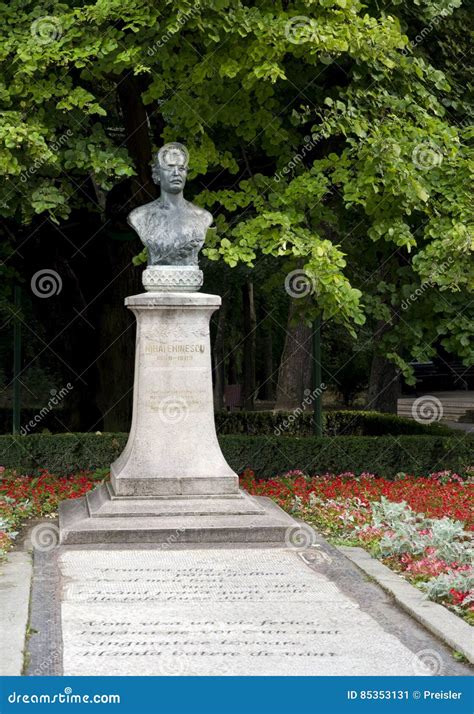 Mihai Eminescu Statue, Iasi Stock Image - Image of important, iassy ...