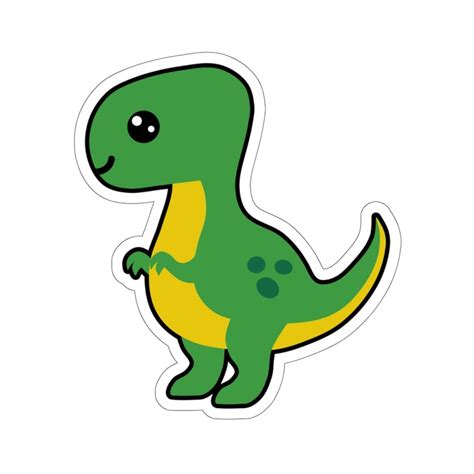 Green T-Rex Sticker | Doodlecorn