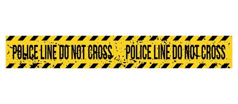 Police line do not cross. Barrier tape. Crime scene border. Safety type ...