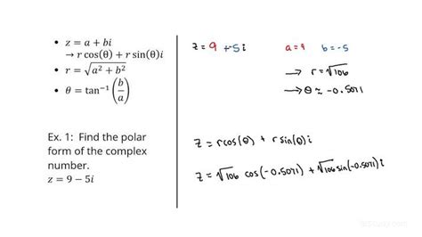 Finding the Polar Form of Complex Numbers | Precalculus | Study.com