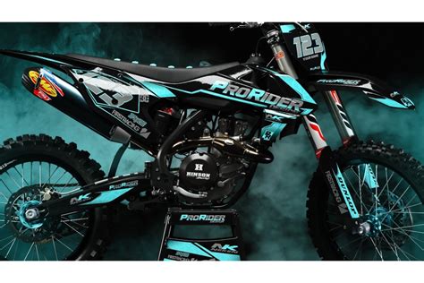 Custom dirt bike Graphics kit KAWASAKI PRO RIDER DESIGN CA34X | custom ...