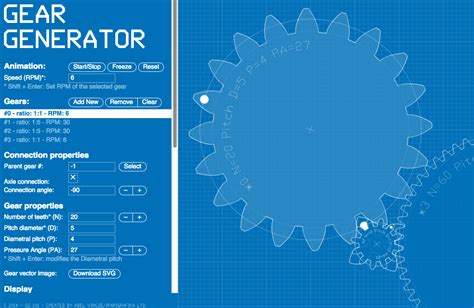 Gear Generator Makes Gears. No really, it's much more fun than it sounds.