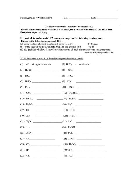 Naming Ionic And Covalent Compounds Worksheet — db-excel.com