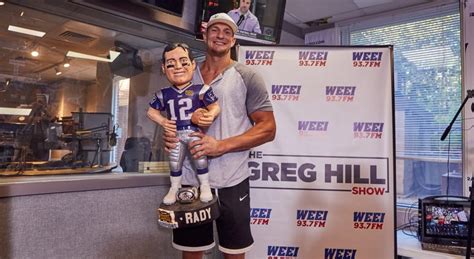 Photos: Rob Gronkowski joins The Greg Hill Show in studio | WEEI