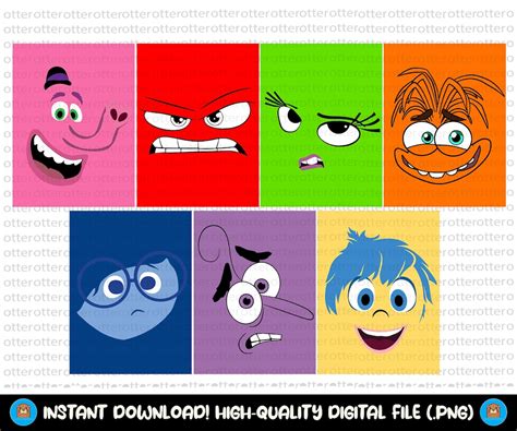 Inside Out Characters Svg, Inside Out Png, Inside Out Svg, Inside Out ...