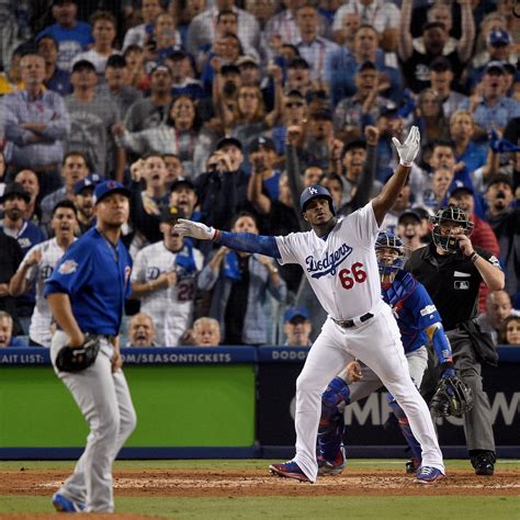 Yasiel Puig Bat Flip Triple