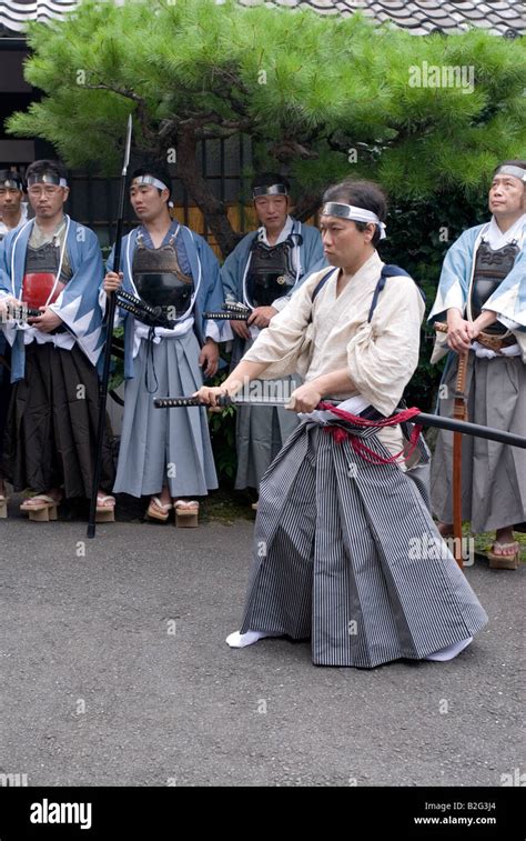 Samurai warrior from elite Shinsengumi clan in Kyoto wearing unique ...