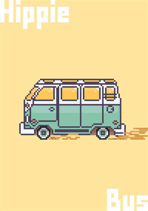 Hippie Bus | Hippie bus, Graphic design illustration, Illustration design