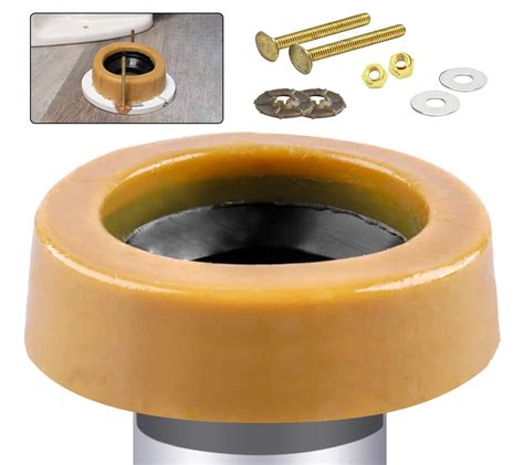 Buy Extra Thick Toilet Wax Ring Kit with Flange and Bolts for Floor ...