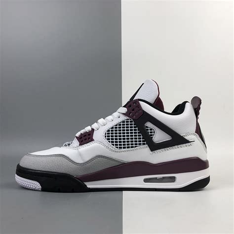 Air Jordan 4 “PSG” White/Neutral Grey-Black-Bordeaux For Sale – The ...