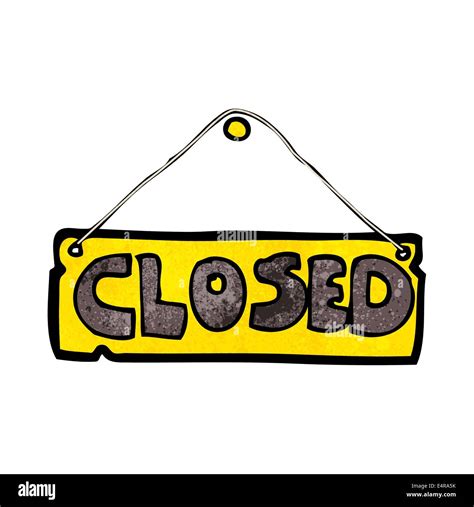 cartoon closed shop sign Stock Vector Image & Art - Alamy