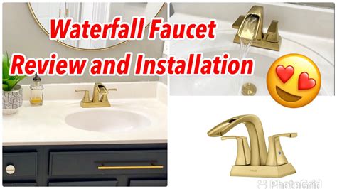 How To Install Waterfall Bathroom Faucet | Review and Installation ...