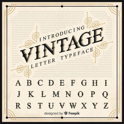 Vintage Letters Font