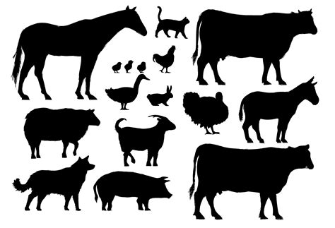 Illustration drawing style of farm animals collection - Download Free ...