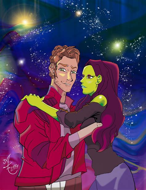 MCU: 10 Star Lord & Gamora Fan Art Pictures You'll Love