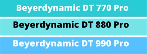 Beyerdynamic DT 770 Pro vs 880 Pro Vs 990 Pro: Key Differences ...