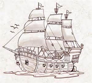 Image result for pirate ship drawing easy | Pirate ship drawing, Boat ...