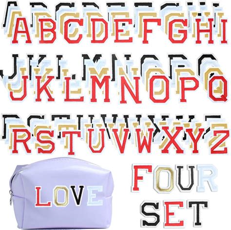 Amazon.com: 104 Pcs Iron on Letter Patches Alphabet Applique Patches ...