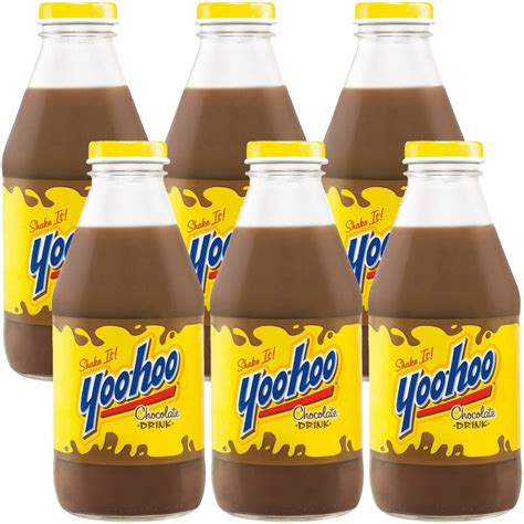 Amazon.com: Yoohoo Chocolate Drink, Shake It, 15.5oz Glass Bottle (Pack ...