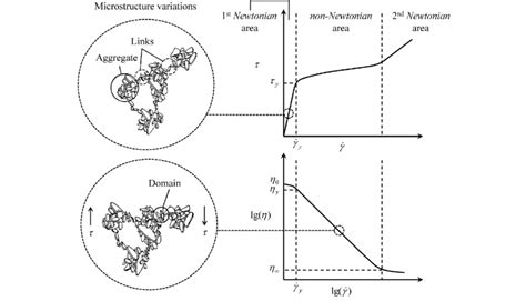 Shear thinning behavior of non-Newtonian fluids and their... | Download ...