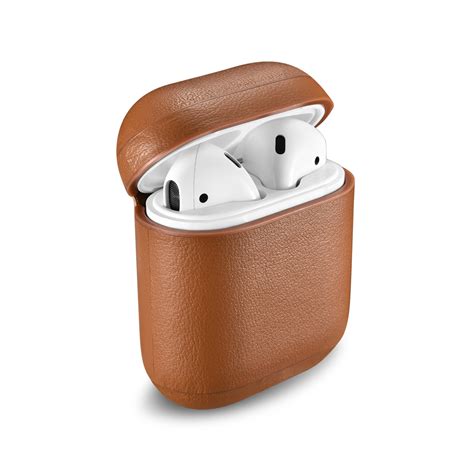 Classic Series // Leather AirPod Case (Saddle Brown) - Air Vinyl Design ...