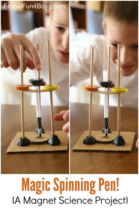 Magic Spinning Pen - A Magnet Science Experiment for Kids - Frugal Fun ...