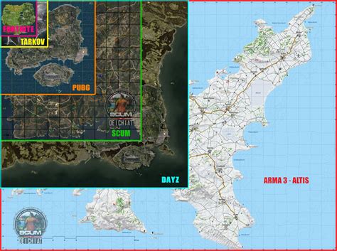 Map size comparison to Altis or Chernarus? : r/SCUMgame