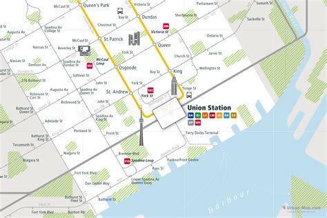 Toronto Rail Map - City train route map, your offline travel guide