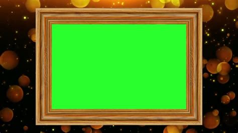 Green screen photo frame Bokeh Particle| green screen frame Motion ...