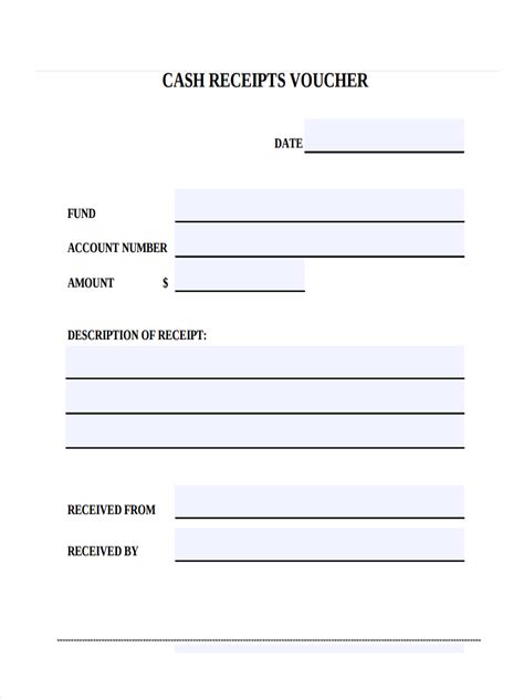 Receipt Voucher - 5+ Examples, Format, Purpose, Types, How to Prepare