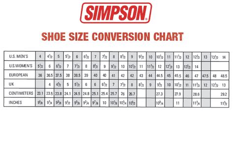 printable shoe size chart mens – PrintableTemplates