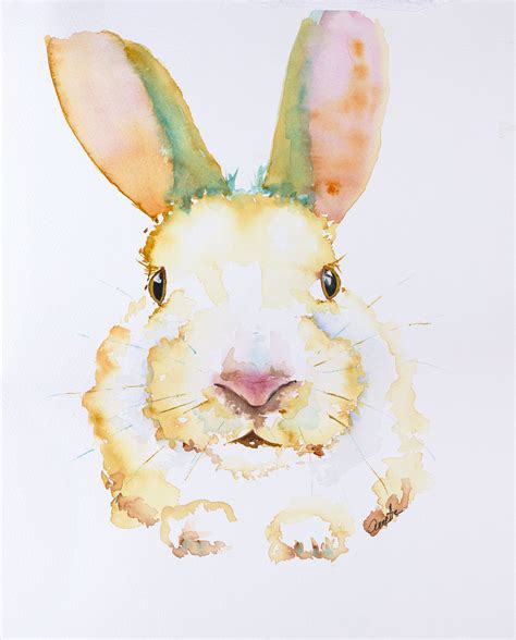 Bunny Watercolor Paintings at PaintingValley.com | Explore collection ...