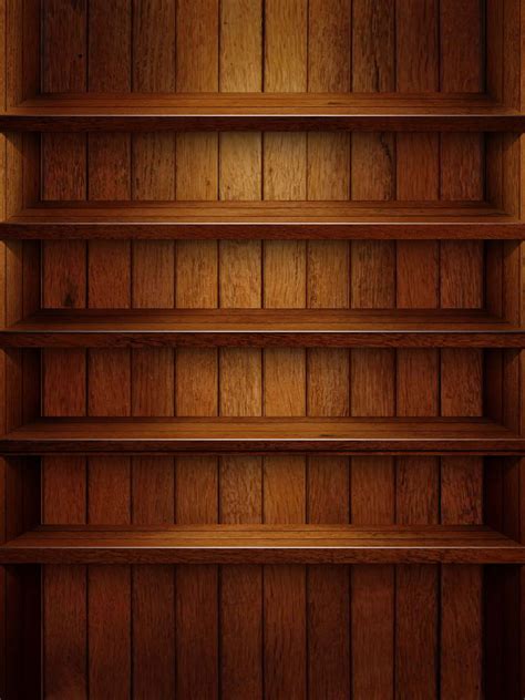 Empty Bookshelf Wallpaper