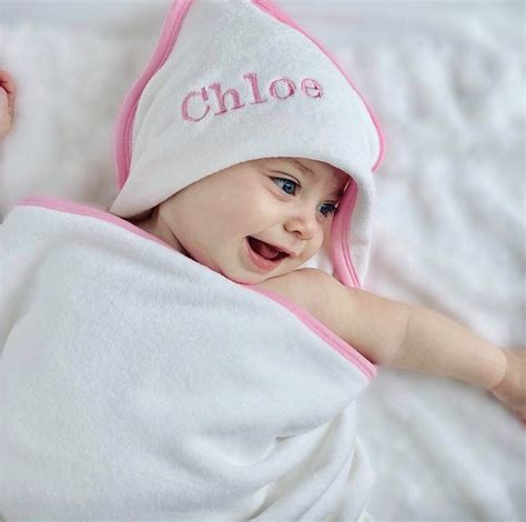 Embroidered Personalised Baby Towel Personalised Baby Towel | Etsy