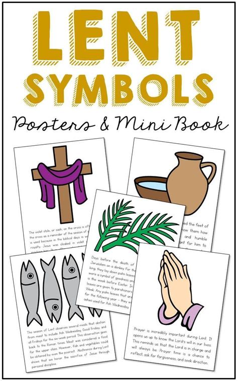 Lent Symbols Poster Set. This set of 8 symbols has been formatted into ...