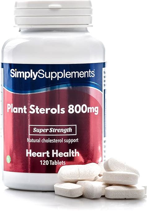 Plant Sterols 800mg | 120 Tablets = 4 Month Supply | Potent One-a-Day ...