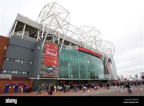 A general view of outside Old Trafford, Home of Manchester United prior ...