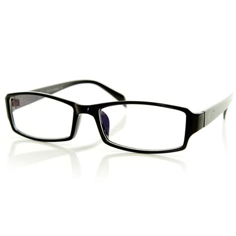 Optical RX Rectangular Basic Frame Clear Lens Glasses - zeroUV