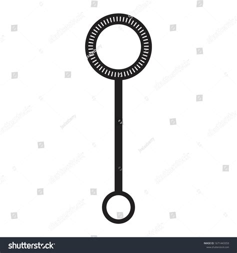 Bubble Wand Black White Isolated Stock Vector (Royalty Free) 1671443359 ...