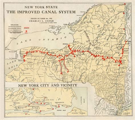 Erie Canal - Maps | Map, Erie canal, Station map