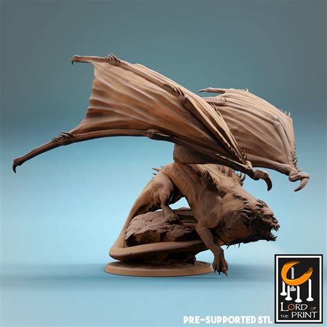 Manticore Miniature Lord of the Print Dnd Miniatures Role Playing Game ...