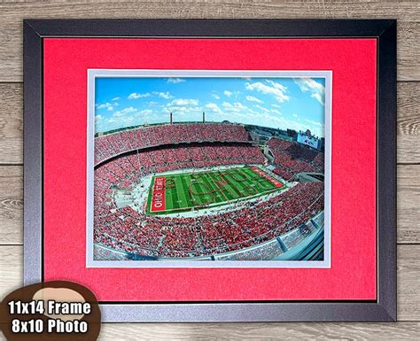 Ohio Stadium Aerial View Framed Photo Fan Cave or - Etsy