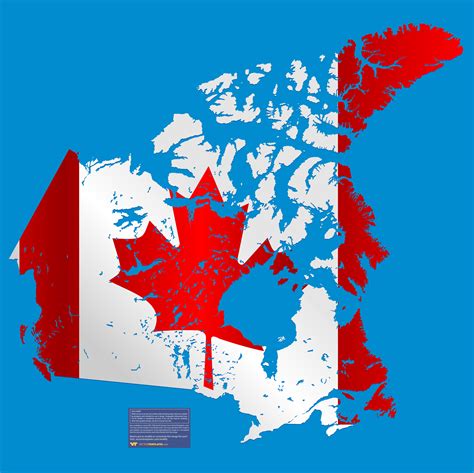 Canadian Map (Map and Canadian flag 2)