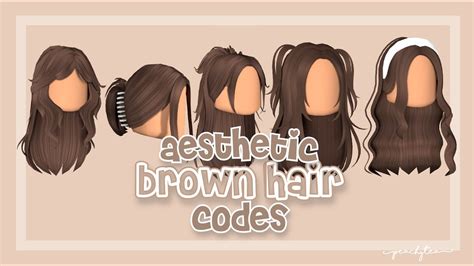 *AESTHETIC* brown HAIR CODES for bloxburg & roblox | w links| peachytea ...