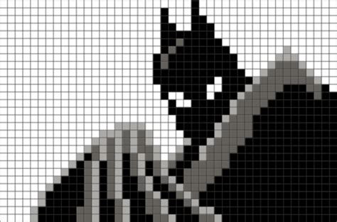 Batman Pixel Art | Grille pixel art, Pixel art, Pixel art minecraft