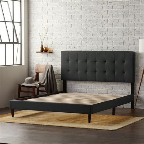 Cal King Platform Bed Frame Diy - Amazon Com Lucid Upholstered Bed With ...