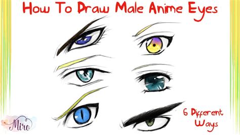 Eyes Anime Drawing Male How to draw manga eyes 6 different ways part 2