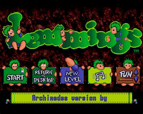 Lemmings (1991) by Krisalis Archimedes game