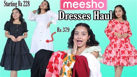 Meesho Dresses Haul Under 500 | Starting Rs 228 | Cute Birthday/ Party ...